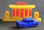 Preview: Hoefler Shell-Gasstation with Mercedes-Benz 1960 Plasticmodel (9323)